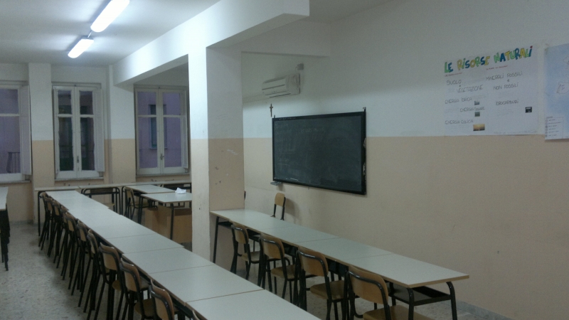 Un'aula dell'Istituto
