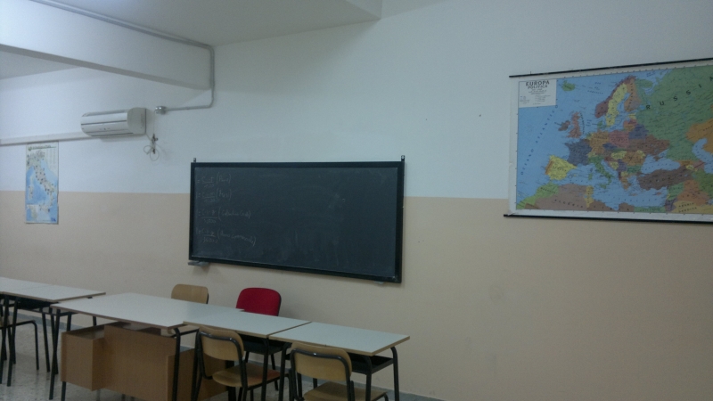 Aula dell'Istituto Tecnico Economico