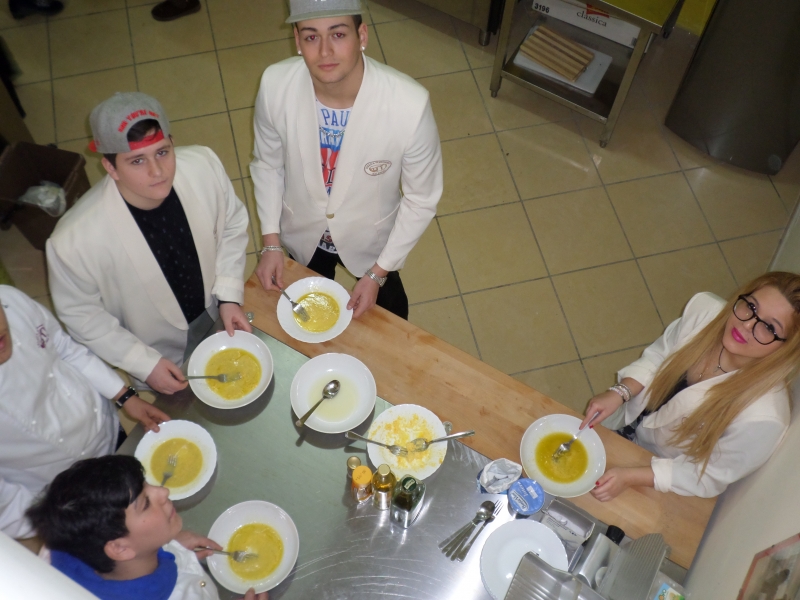 Laboratorio di cucina dell'Istituto Alberghiero