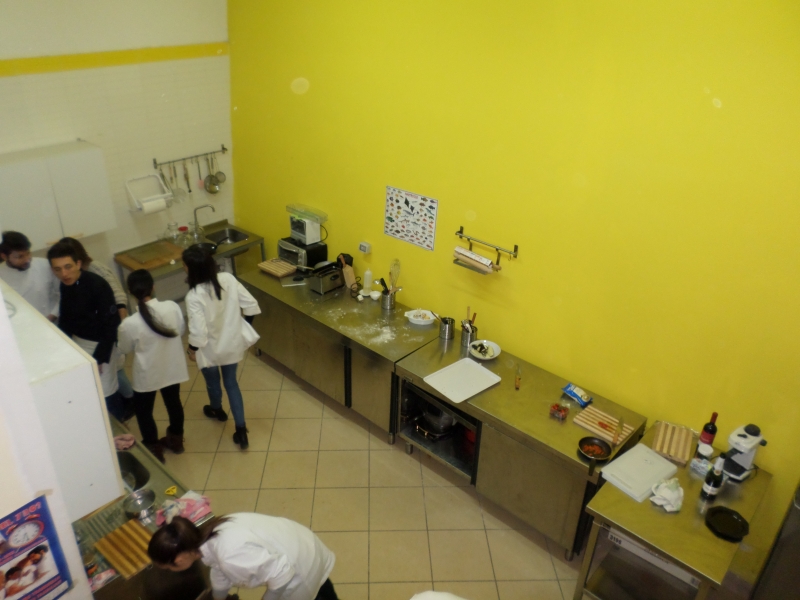 Laboratorio di cucina dell'Istituto Alberghiero